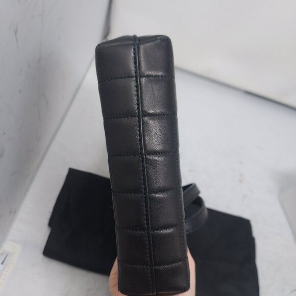 YSL Yves Saint Laurent Matelasse Carre Mini Quilted Black Bag - Picture 6 of 8